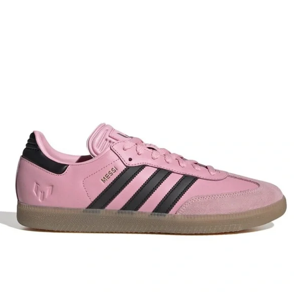 Adidas Samba Messi Pink Black Men 9 Women 10 - Picture 1 of 10